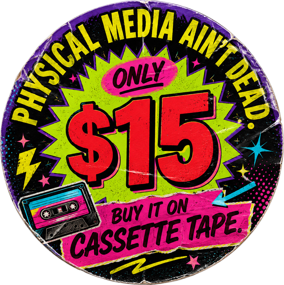 Physical media ain't dead. Buy it on cassette tape. Only $15.